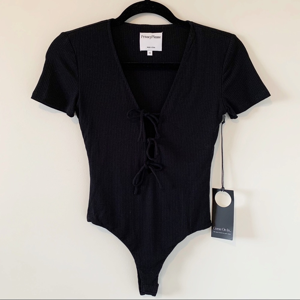 Privacy Please Xenia Bodysuit Black Size XS NWT - Picture 4 of 16